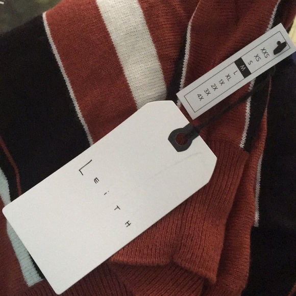 NWT As worn on tv Y&R sweater, Brown spice stripes - Picture 4 of 4